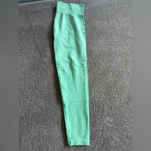 Gymshark Mint Green Textured Leggings